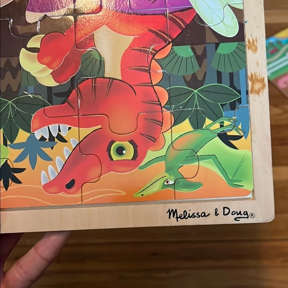 Melissa & Doug Vibrant Dinosaur Puzzle